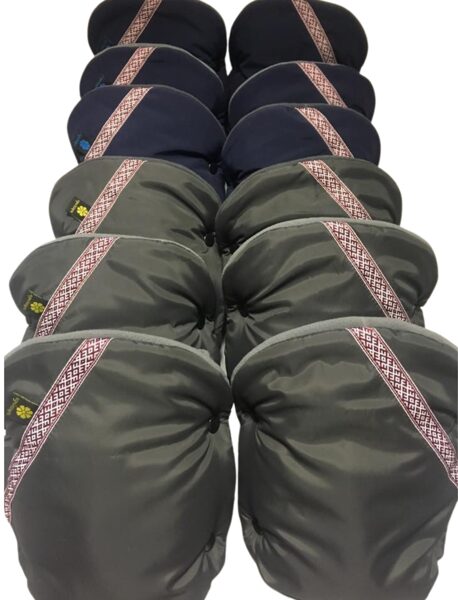 Tumši pelēki ratu cimdi